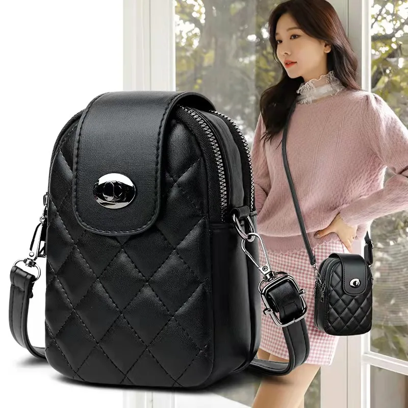 

Elegant Fashion Trend Ling is Women's Small Bag, Soft PU Leather Vogue Of New Fund of 2022 Single Shoulder His Double Zero Walle