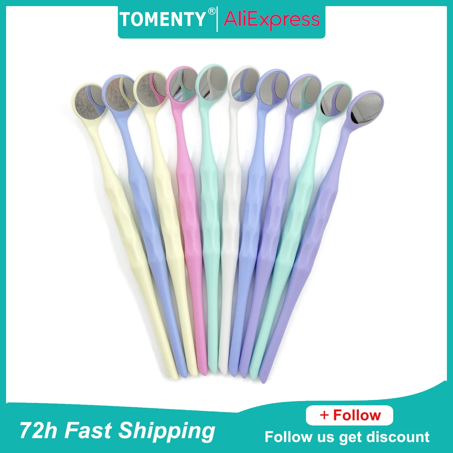 

10pcs/Box Dental Double Sided Mouth Mirrors Autoclavable Premium Front Surface Exam Reflector Oral Mirror Dentistry Materails