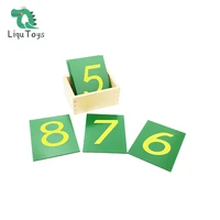 liqu montessori sandpaper numbers 0 9 for kids preschool boys girls educational learning number toys