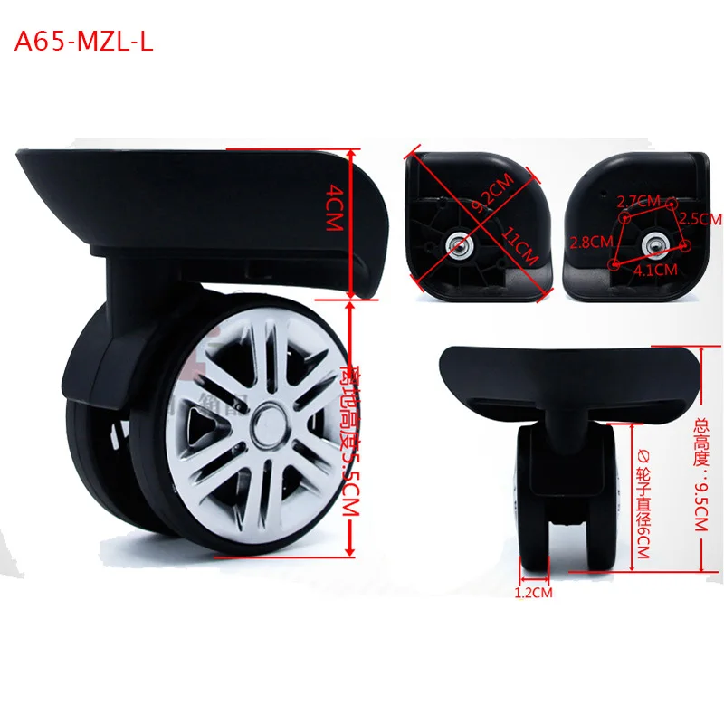 2Pcs Case Luggage Wheel Repair Universal Travel Suitcase Parts Rubber Accessories Replacement Spinner A65