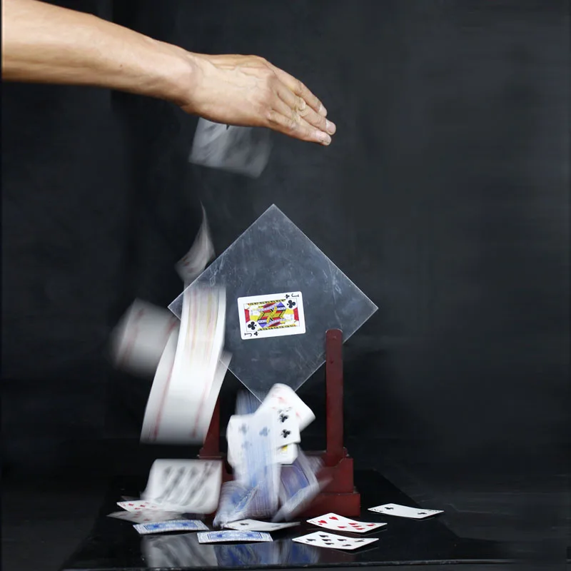 

TV Card Frame - Wood Deluxe Card Into Glass,Card Frame Magic Tricks,Stage Gimmick Props Accessories Mentalism,Comedy,illusions