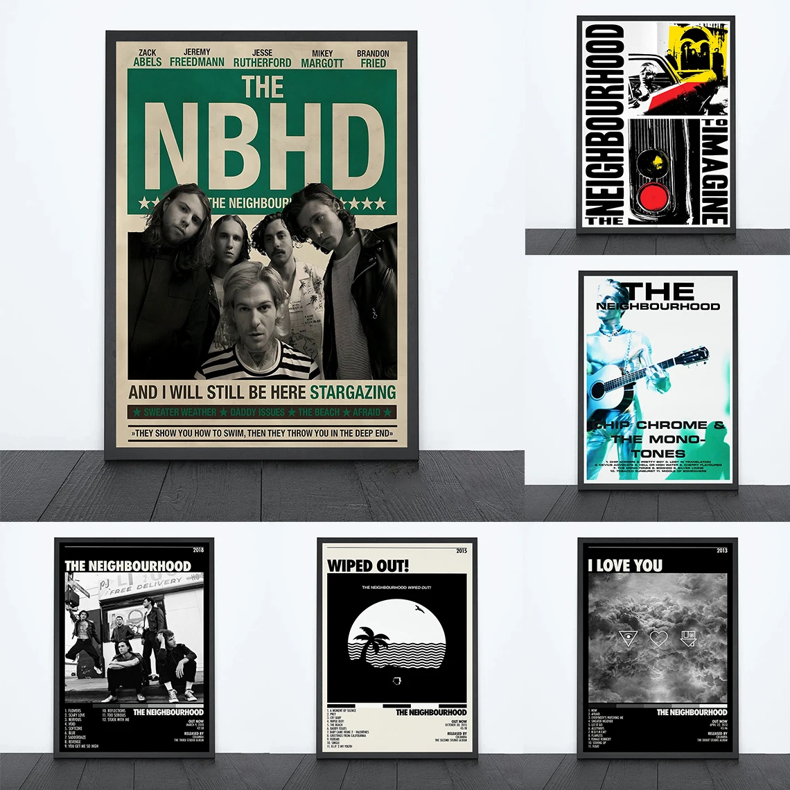 Чип певца по соседству, хром и моно, альбом для горячей музыки, Обложка с отслеживанием, холст, постер, настенные картины, Декор для дома