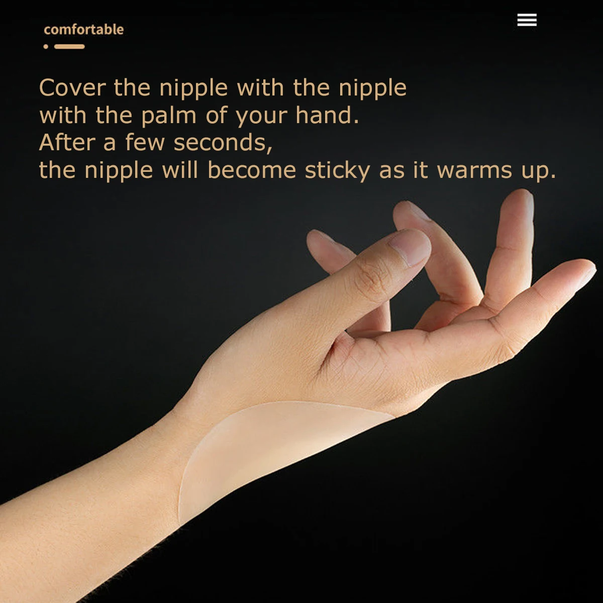 Клейкая накладка на соски без следов и клея невидимый бюстгальтер с глубоким