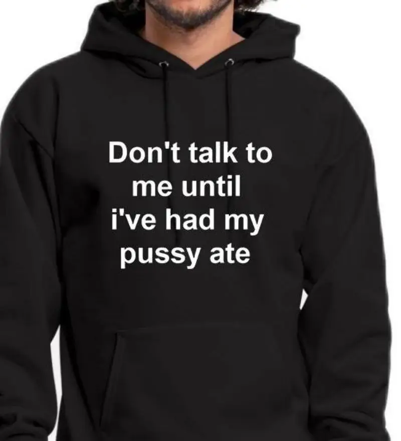 

Худи мужское флисовое с надписью «Don't Talk со мной»