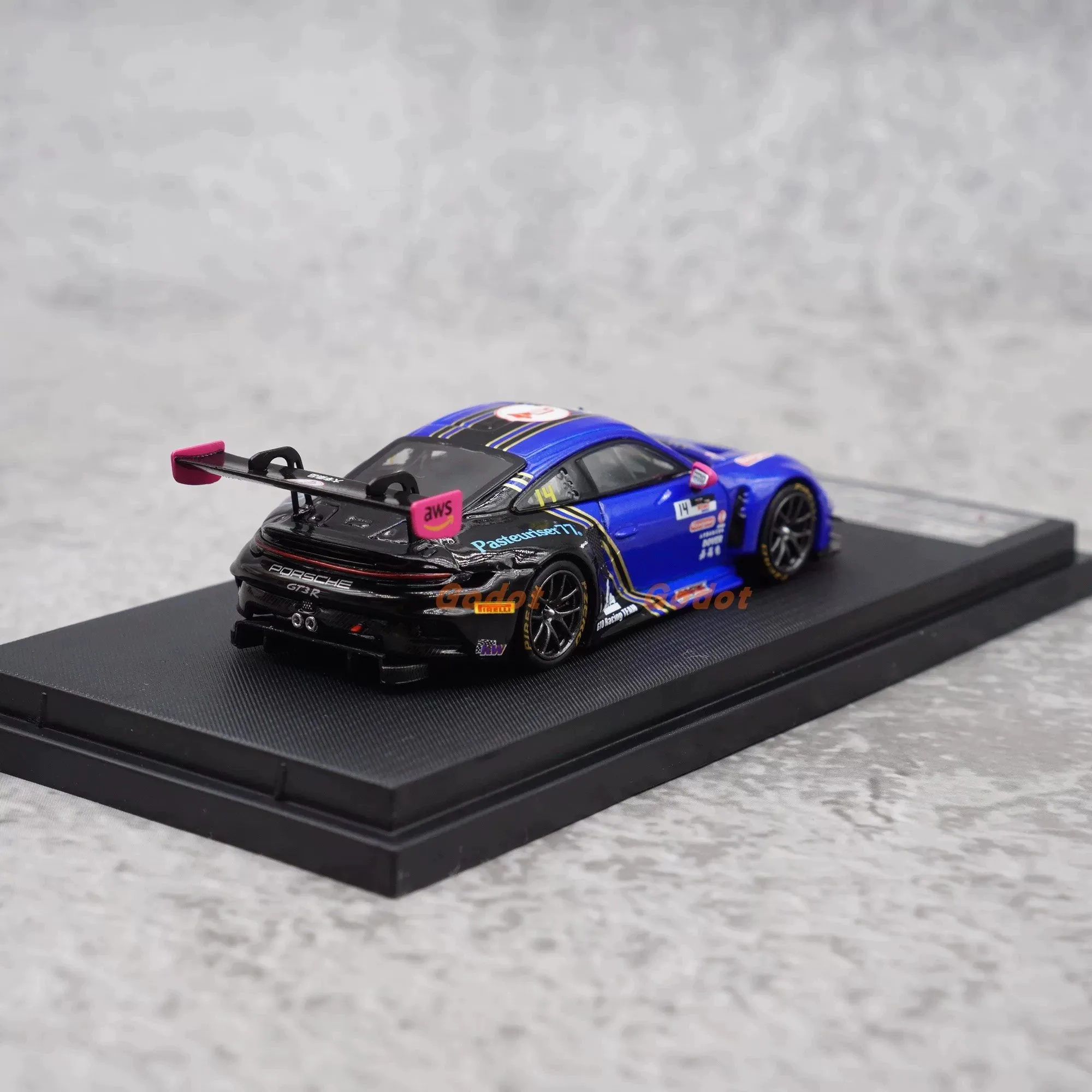 Фото Star Race SR 1:64 Porsche 911 GT3 темно-синий # 14 литых моделей автомобилей, статическая коллекция, украшение для рабочего стола, идеальный подарок для мальчиков №4