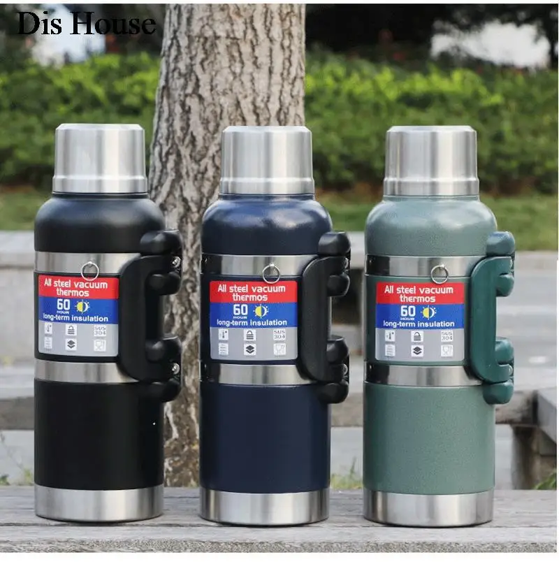 

Large Capacity 3-5L Hot Water Thermos Outdoor Travel Pot Portable Car кружка Vacuum Flask Keep Hot Cold 50- 60 Hours термос