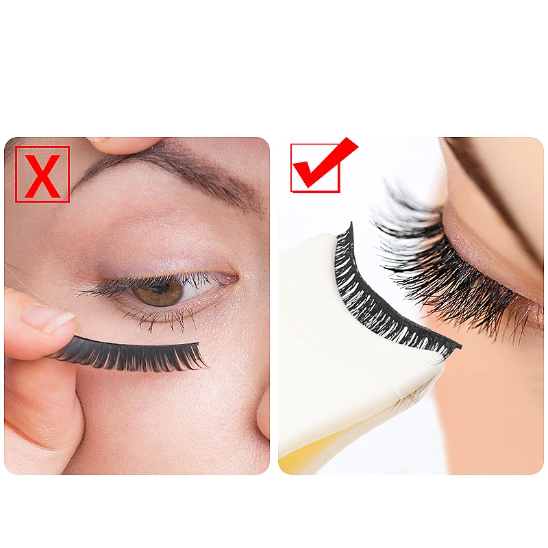 Paste False Eyelash Beauty Tools Fake Lashes Applicator Tweezers Mascara Eyelash Clip Aids Eyelash Curler Makeup Cosmetic Tool images - 6