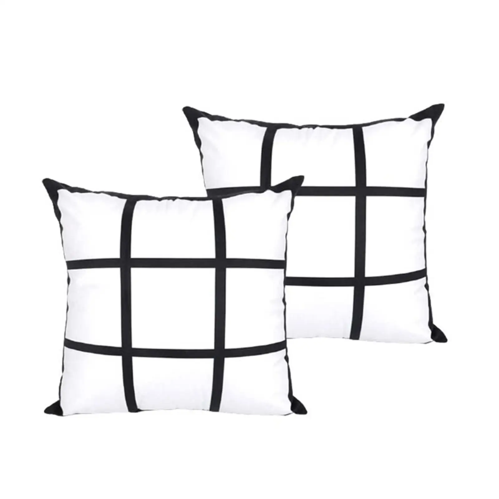 

45x45cm Sublimation Blanks Polyester Panel Case Car Couch Backrest Cushion Case