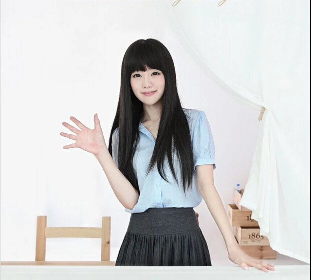 

Anime Cosplay Wig For Magica Homura Akemi Women Long Straight Heat Resistant Synthetic Hair Wigs Peruca Pelucas