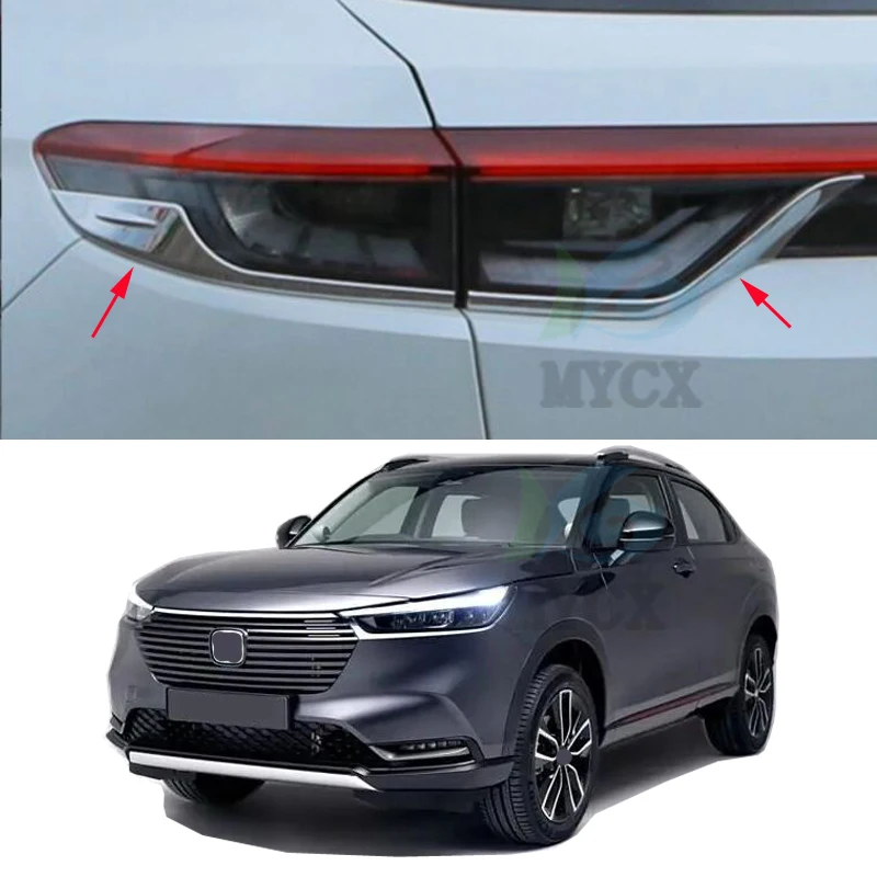 

Аксессуары подходят для Honda HR-V HRV VEZEL 2021 2022, хромированная задсветильник РА, крышка, отделочная полоса, молдинг, задний свет, 4 шт.