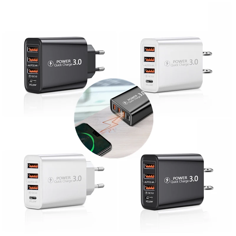 

1 шт., зарядное устройство с портами USB Type-C