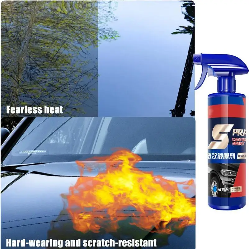 

High Protection Quick Coating Spray 3 In 1500ml Fastest Car Spray Coating Spray Wax Automotive Hydrophobic Polish Paint Cleaner