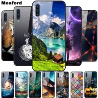 for samsung a50 a 50 case tempered glass case hard back cover phone case for samsung galaxy a51 a50 2019 a71 tpu bumper cases