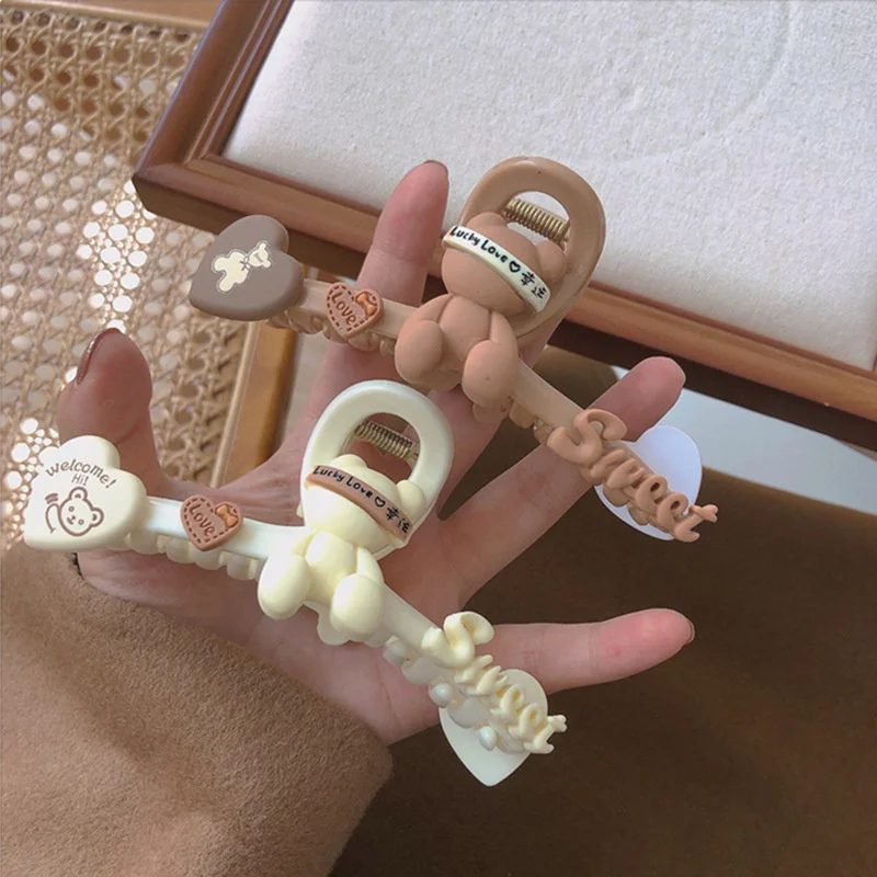 

Женский летний зажим для волос «медведь захват»