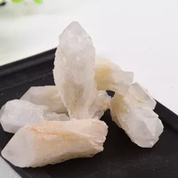 1pc natural white clear quartz crystal wand healing reiki crystal original skeletal crystal point specimen home decor minerales