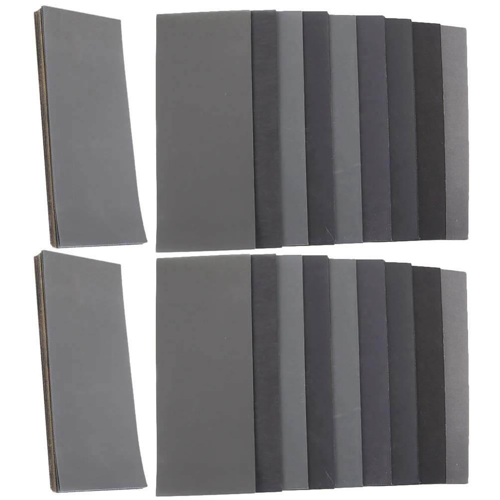 

90pcs Woodworking Wet Sandpaper Sheets Wood Furniture Finishing Sandpaper Assorted Sandpaper Wet Dry Sandpaper