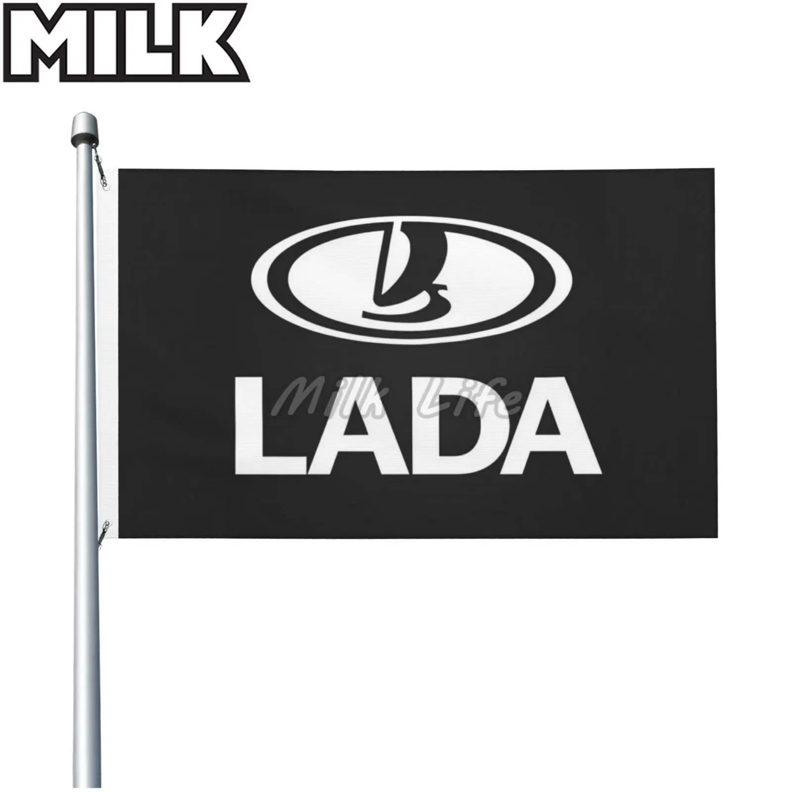

Двусторонний Автомобильный флаг Лада, баннер 3x5 футов, полиэфирный флаг с Люверсами, наружный и внутренний баннер, флаг для дома, комнаты, ба...
