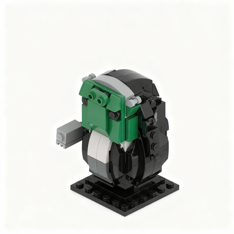 Фото 314 шт. MOC BrickHeadz Модель Вогонов, строительные блоки, игрушка, рождественские подарки, 3D-коллекция, креативное искусство из блоков, подарок на день рождения №2