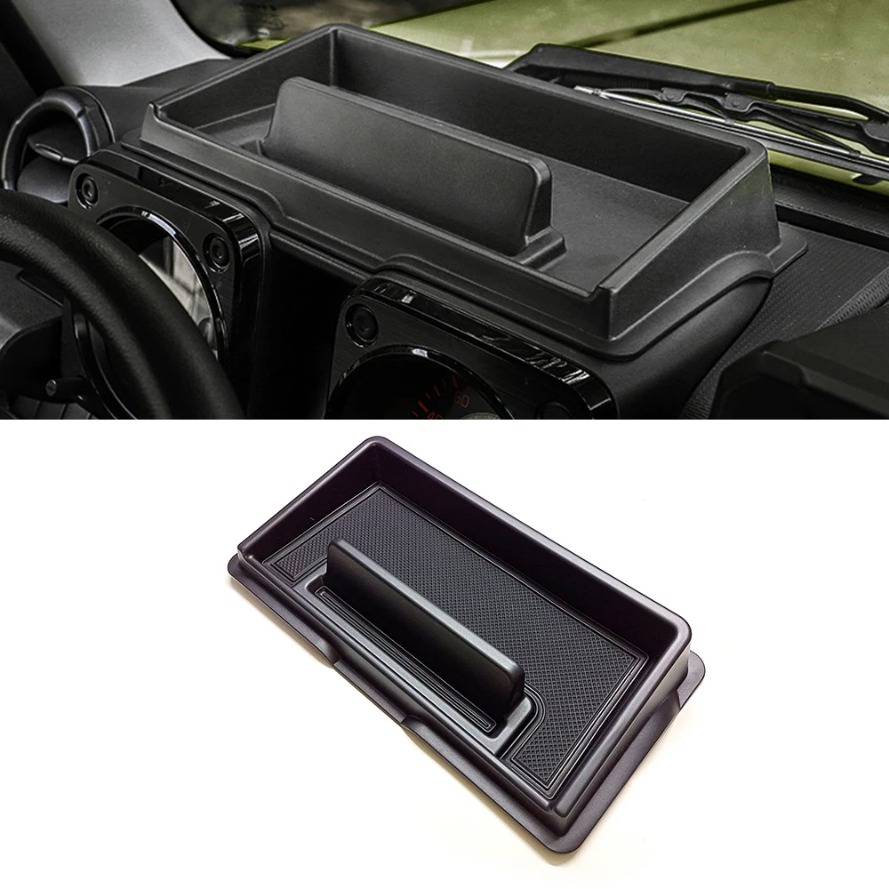 

For Suzuki Jimny JB74 2019 2022 Car Stowing Tidying Dashboard Storage Box Dash Board Organizer Tray Card Phone Holder Mat