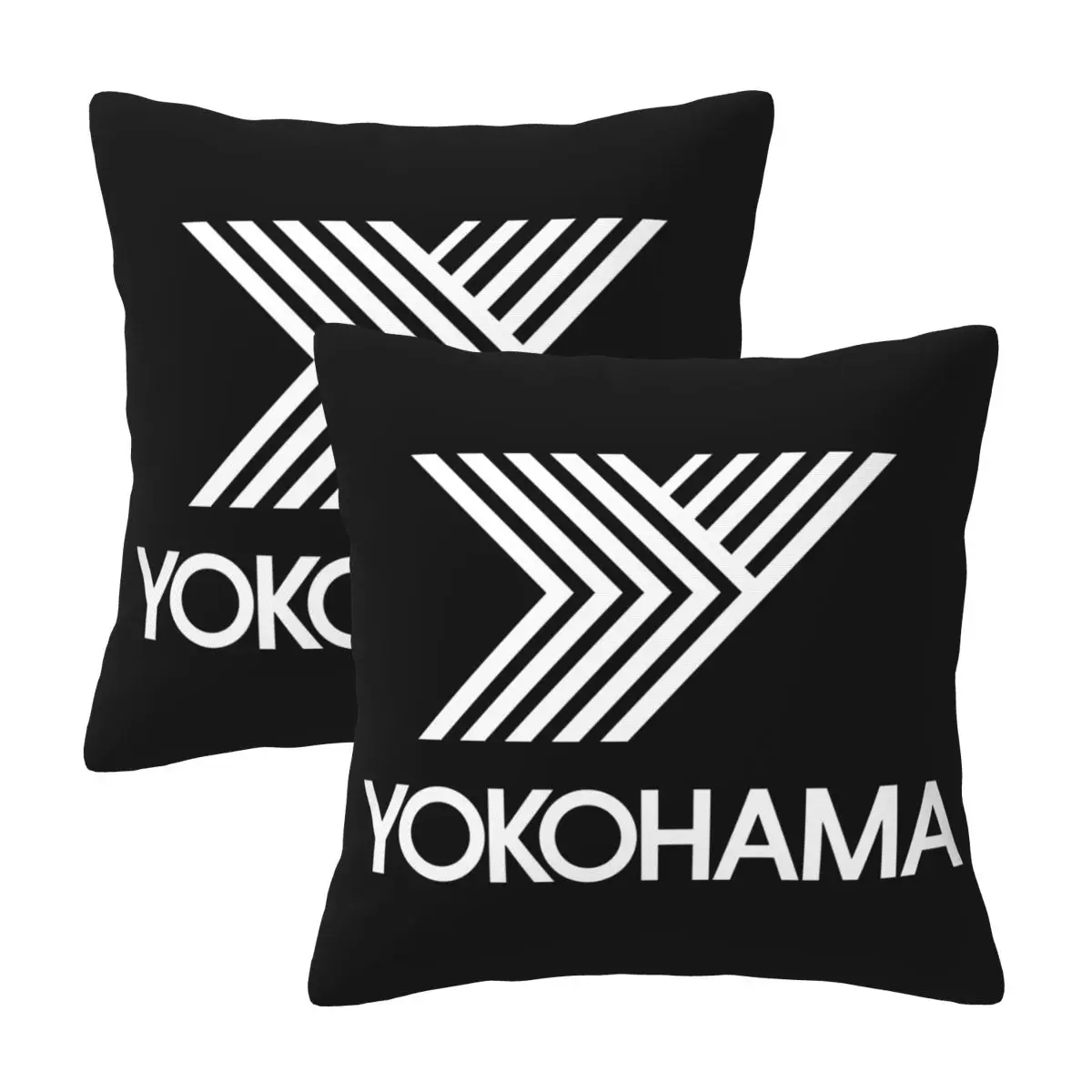 

YOKOHAMA Fashion Pillowcases Decorative Pillow Covers Soft and Cozy 2 PCS