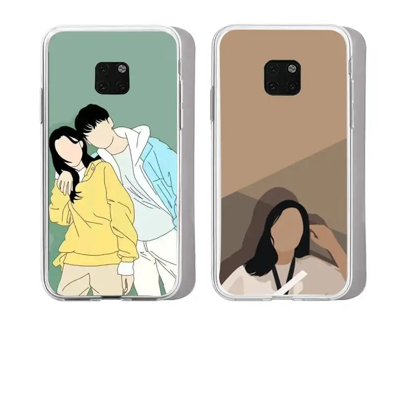 

Since The Draw Phone Case For Huawei Mate P10 P20 P30 P40 P50 Smart Z Honor 50 60 70 Pro Lite Transparent Case