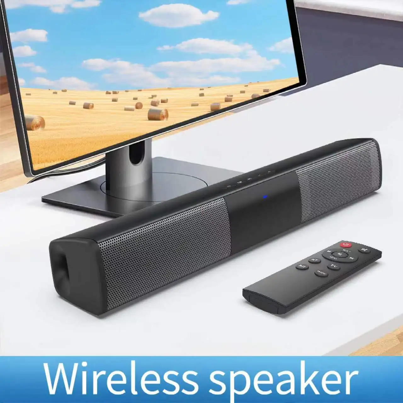 Портативная беспроводная BT с Fm-радио для ТВ/ПК наружная звуковая панель