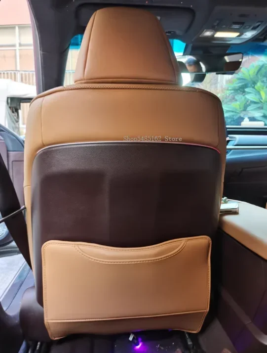 For Lexus NX200 RX300 2015-2024 PU Leather Anti-Child-Kick Pad Car Waterproof Protector Cover Auto Anti Mud Dirt Accessories