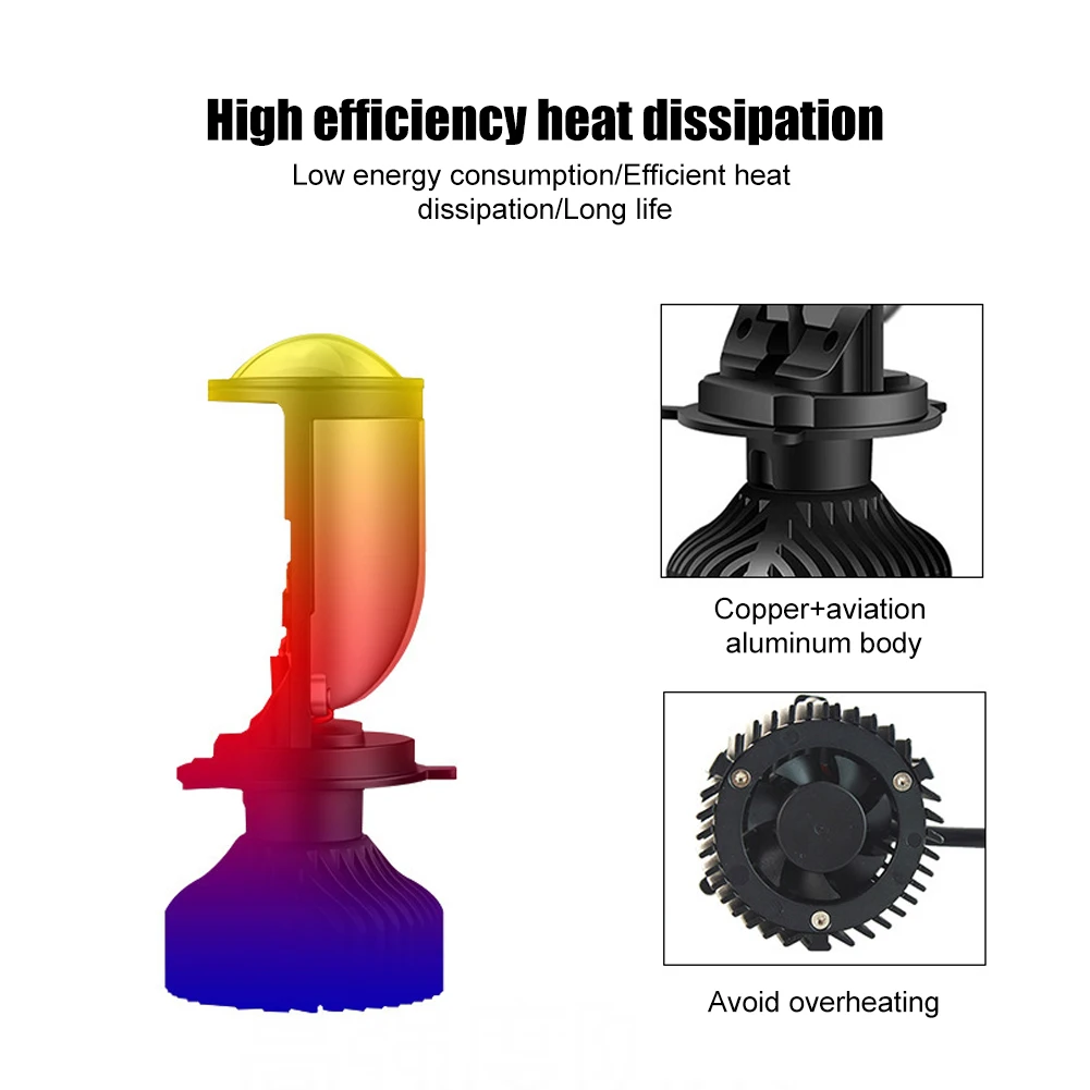 2 шт. Автомобильные светодиодные лампы H4 130 лм 12 В |