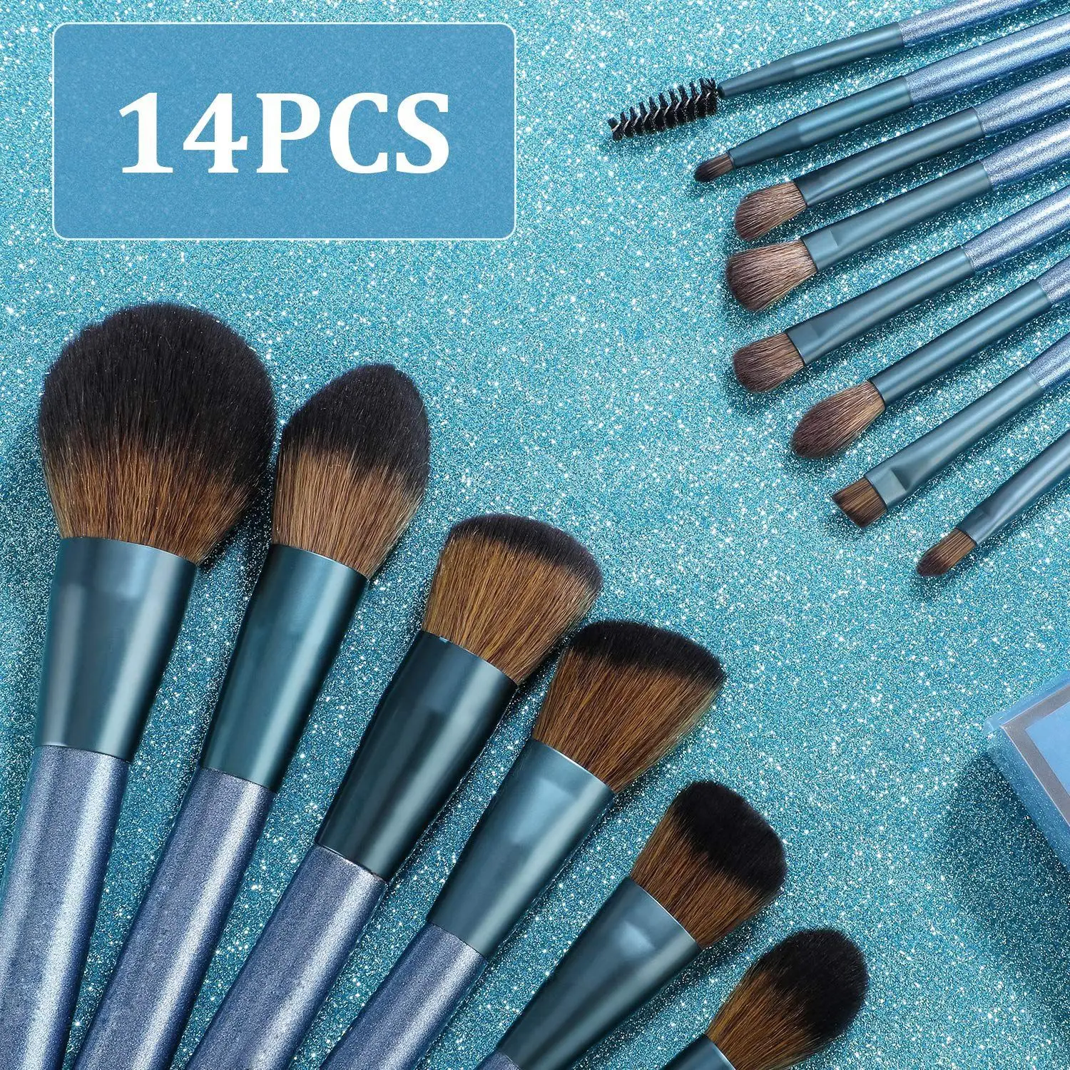

Synthetic Makeup Brushes 14PCS Set Private Logo Eyeshadow Foundation Brushes Makeup Tool