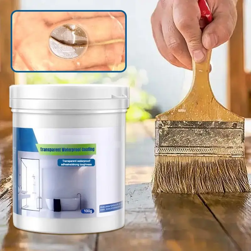 Bathroom Transparent Waterproof Glue Agent Insulating Adhesive Sealant Leak Proof Paint Strong Bonding Coating For Home Repair