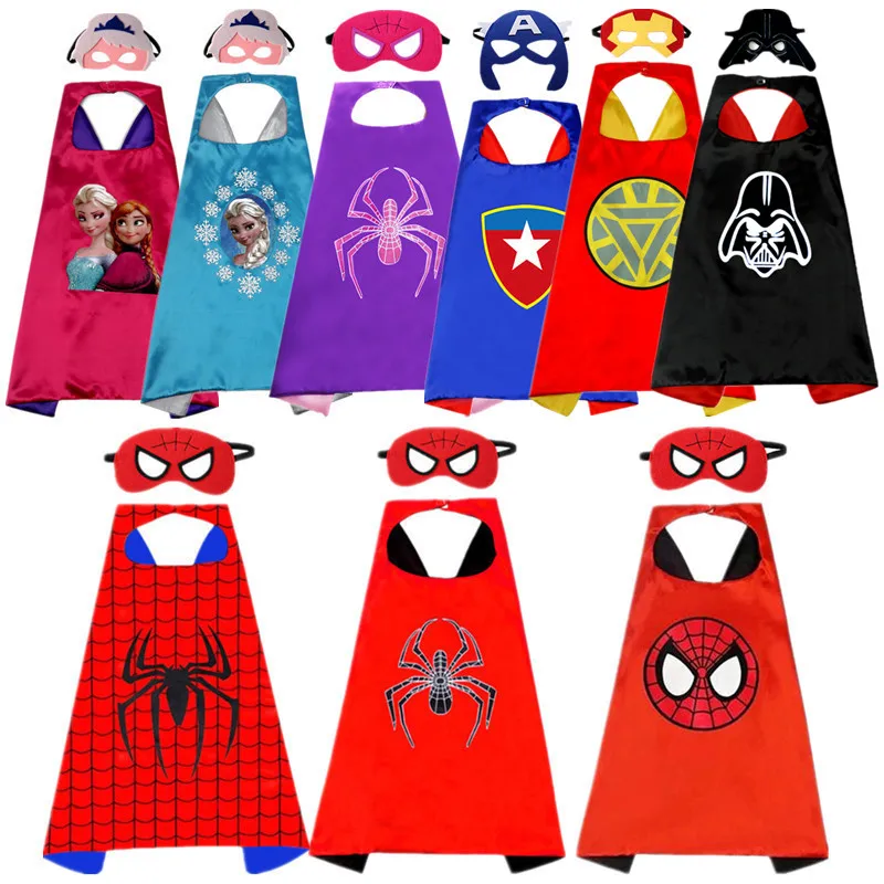 Аниме Косплей Superher плащ маска для вечерние костюм детский подарок на Хэллоуин
