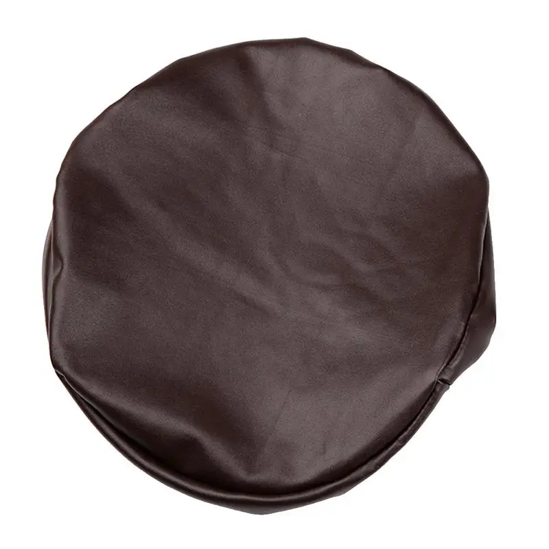 

Round Chair Cover Elastic PU Leather Round Stool Chair Cover Waterproof Pump Chair Protector Small Round Seat Cushion Sleeve