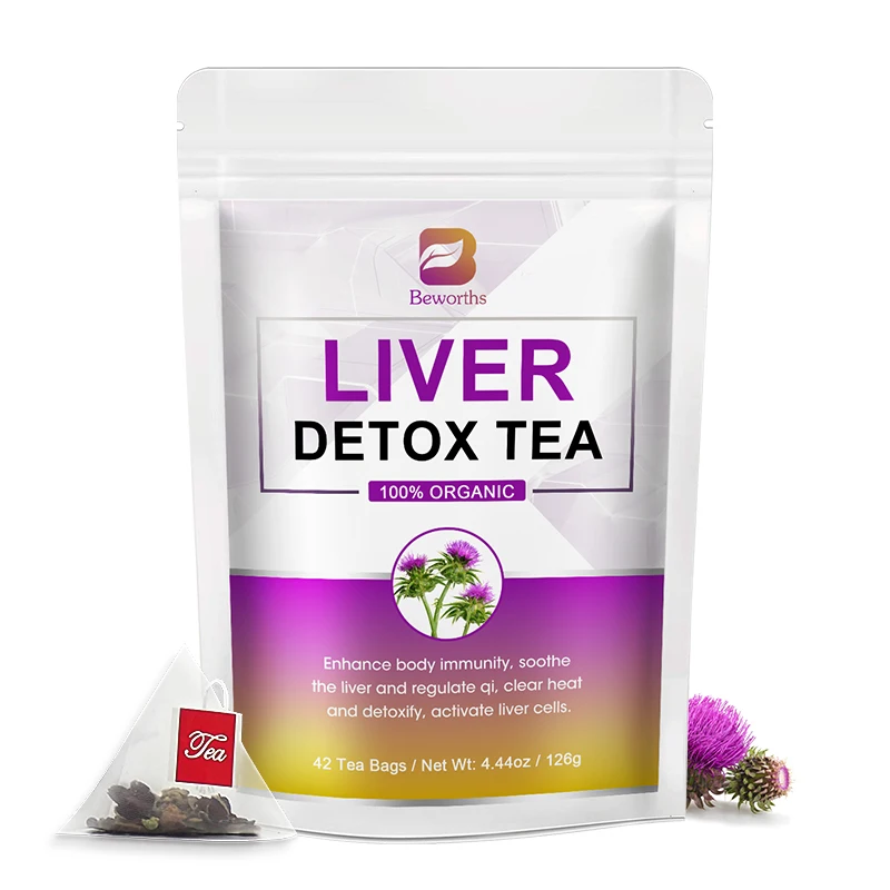

BEWORTHS Organic Milk Thistle Teabag Supports Liver Health,Cleanse,Detox&Repair Fatty Liver Aid Digestion Herbal Tea Polyphenols