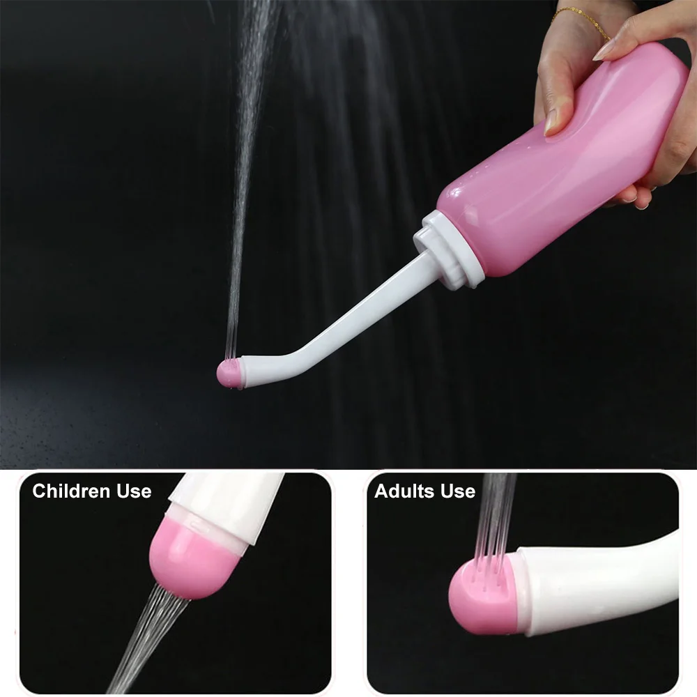 

Sprayer Personal Cleaner HandHeld Seat 500ml Toilet Bidet Tackle Hygiene Washing Travel TPE Portable Cleaning Bottle Adult Child