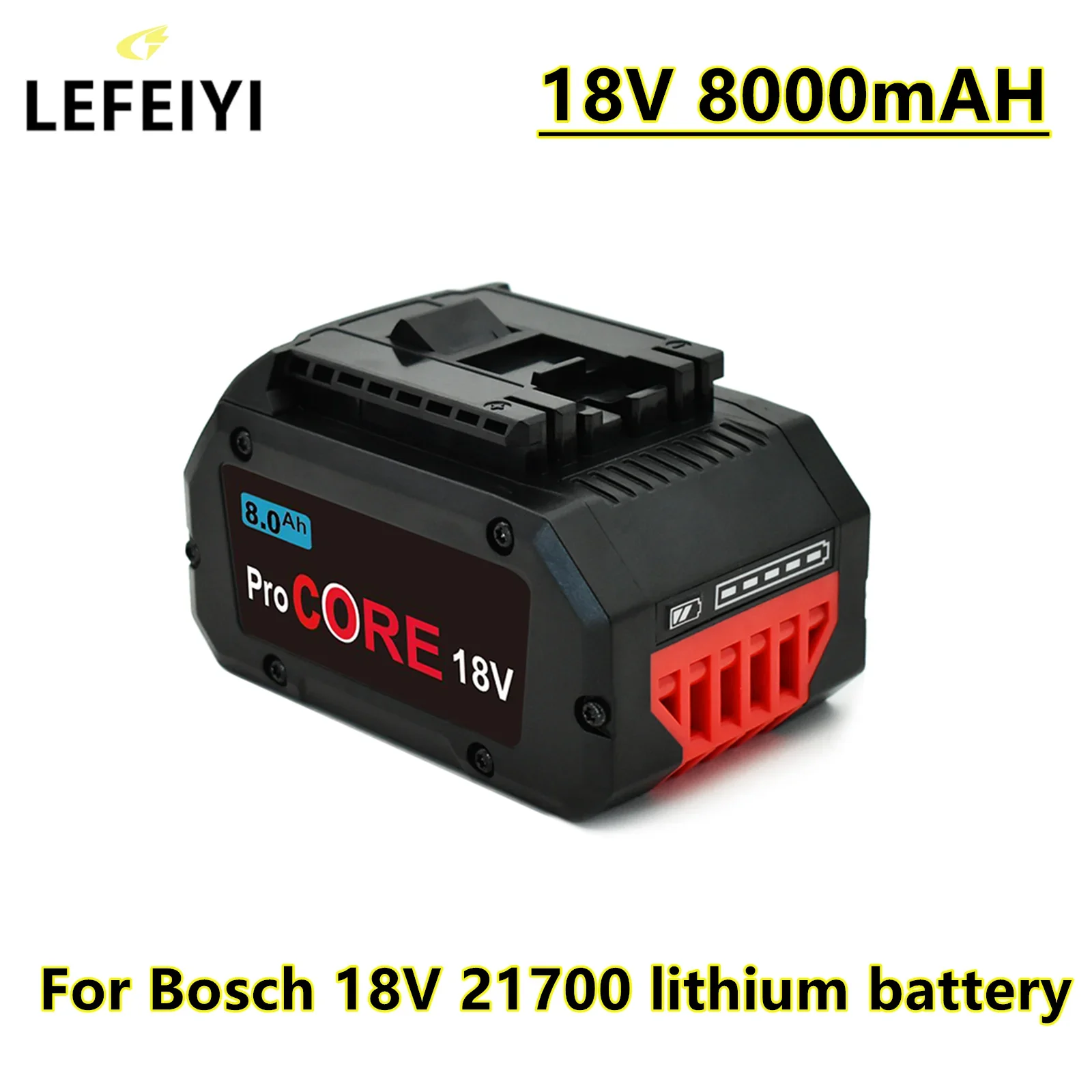 Сменный аккумулятор LEFEIYI 18 в 21700 Ач ProCORE для Bosch профессиональные беспроводные