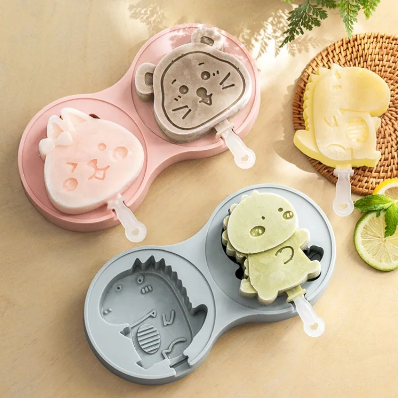 

Cute DIY Ice Cream Pops Silicone Mold Ice Cream Ball Maker Popsicles Molds Baby Fruit Shake Home Kitchen Accessories Tool