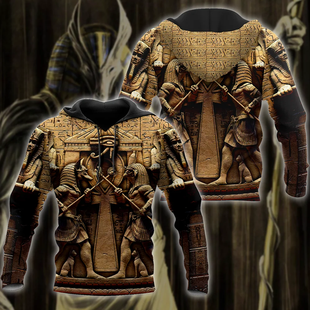 

2021 Man New Horus Egyptian Pharaoh Anubis Ancient Egypt Tattoo 3D Print Men/Women Streetwear Pullover Casual Funny Hoodies A-19