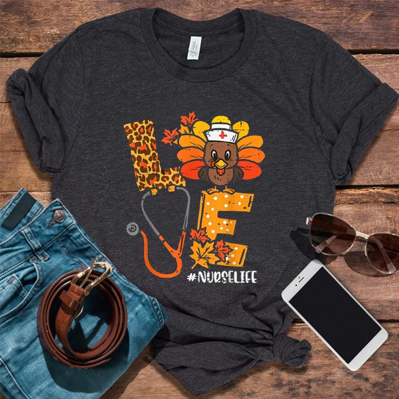 

Медсестра леопардовая, медсестра, подарок на День Благодарения, рубашки для медсестры, благодарная медсестра, эстетическая одежда, подарок,...