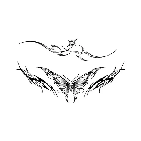 Временные татуировки с бабочками