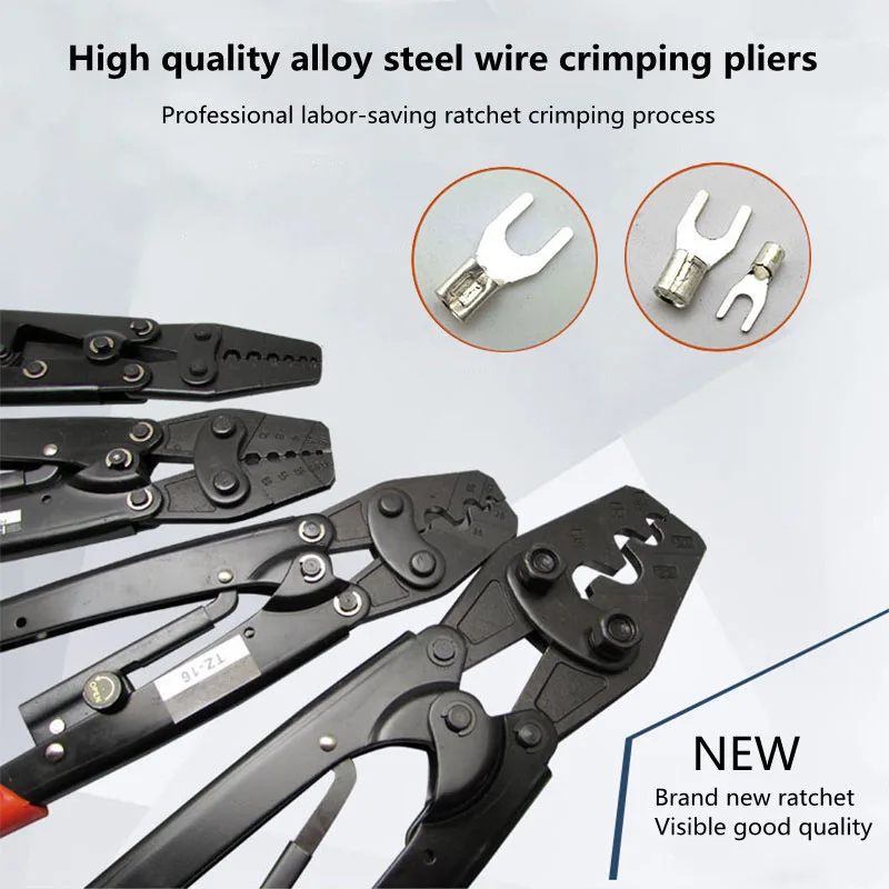 

Ratchet-type Crimping Pliers Crimp Terminals Crimping Tools Electrical Pliers Multi-function Wire Crimping Pliers Copper Nose