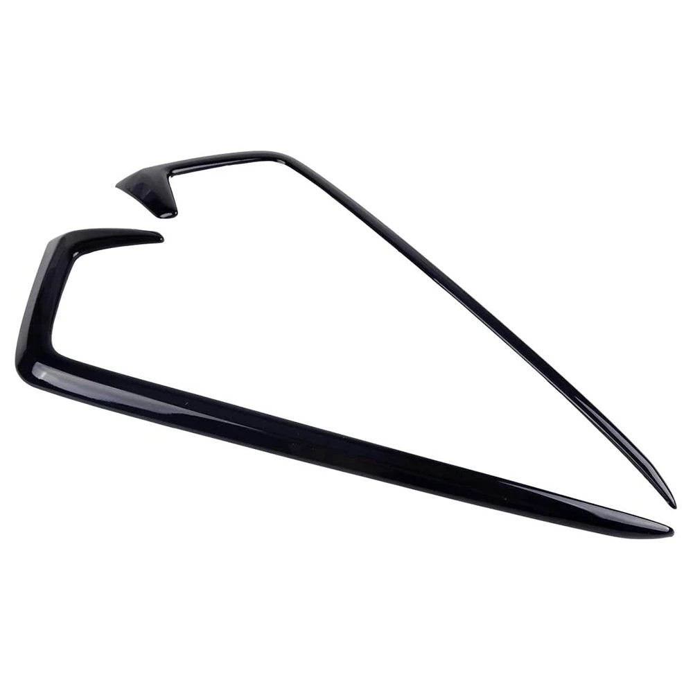 Глянцевый черный Стильный чехол для переднего бампера противотумансветильник