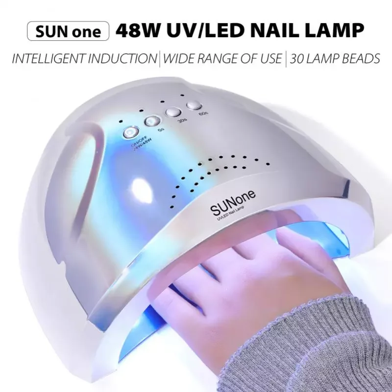 

NEW2023 48W UV/LED Nail Lamp Quick Drying Gel Nail Polish Intelligent Sensing Nail Dryer Manicure Machine Portable Nail Art Salo