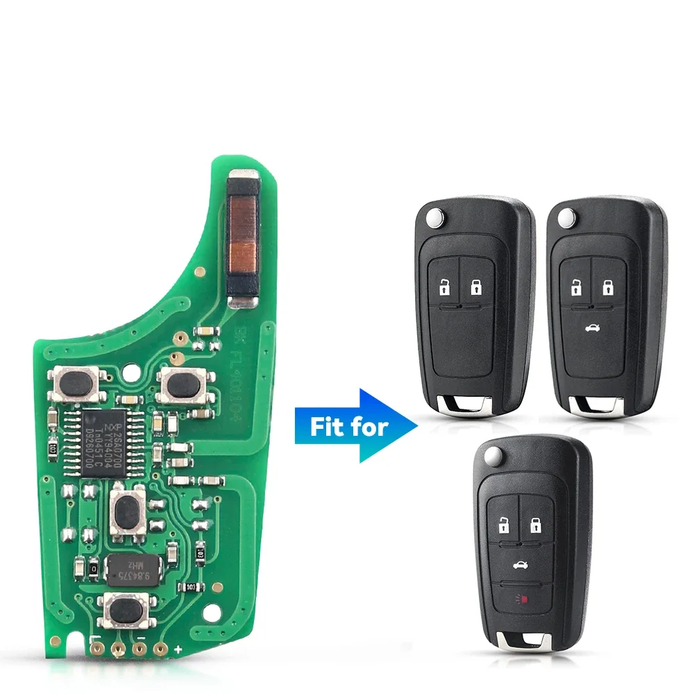 

Электронная плата KEYYOU для Chevrolet Malibu Cruze Aveo Spark Sail Opel/Vauxhall 2/3/4 BTN 315/433 МГц, Автомобильный Дистанционный ключ
