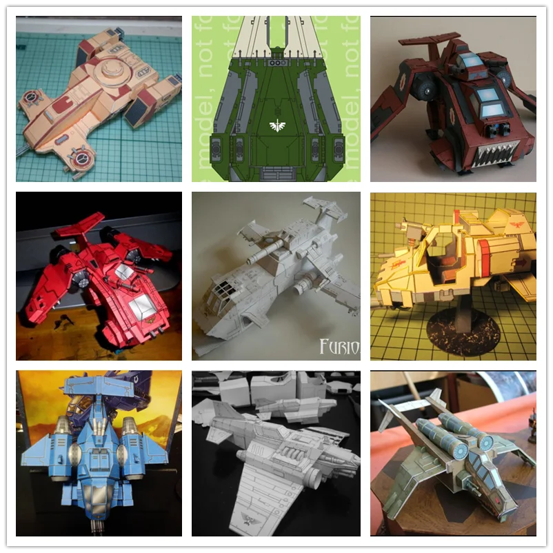 

Leiying Fine Fighter DropPod 3D Paper Model DIY Handmade Toy