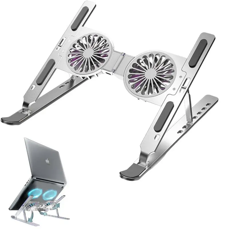 

Laptop Cooling Stand Portable Slim Laptops Stand Notebook Cooler Cooling Pad Stand With USB Powered Fans For Laptops Within 17in
