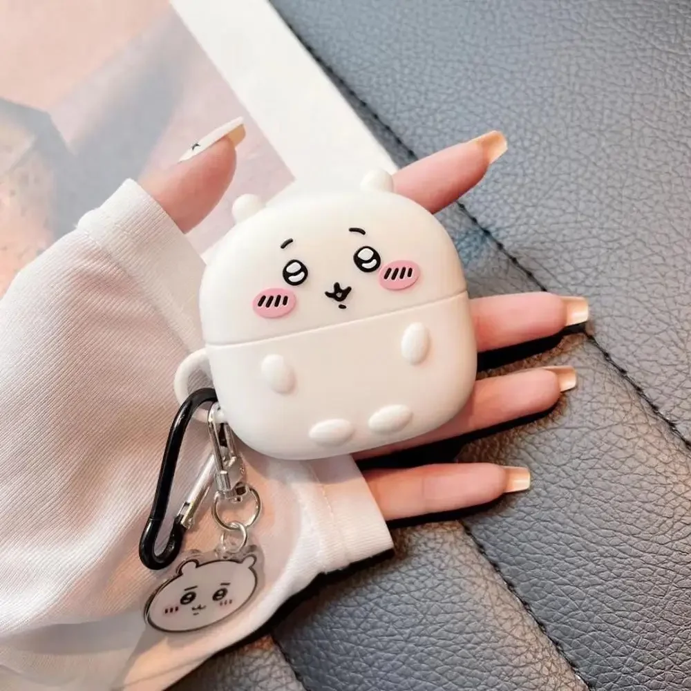 Фото Защитный чехол Kawaii Chiikawa для Airpods Hachiware Usagi, милый чехол для беспроводных Bluetooth-наушников Apple 1 2 3 4 Pro, подарки для девочек №2