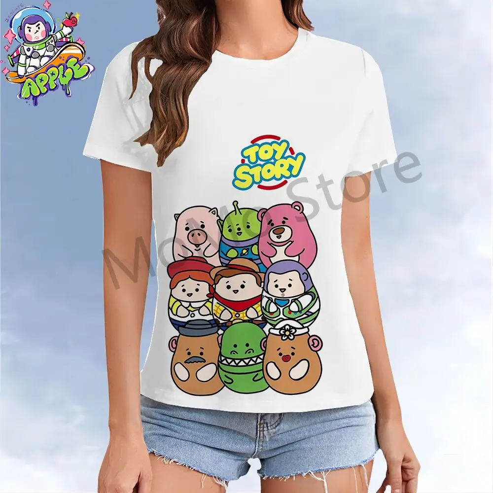 Футболка женская с коротким рукавом и круглым вырезом Y2k