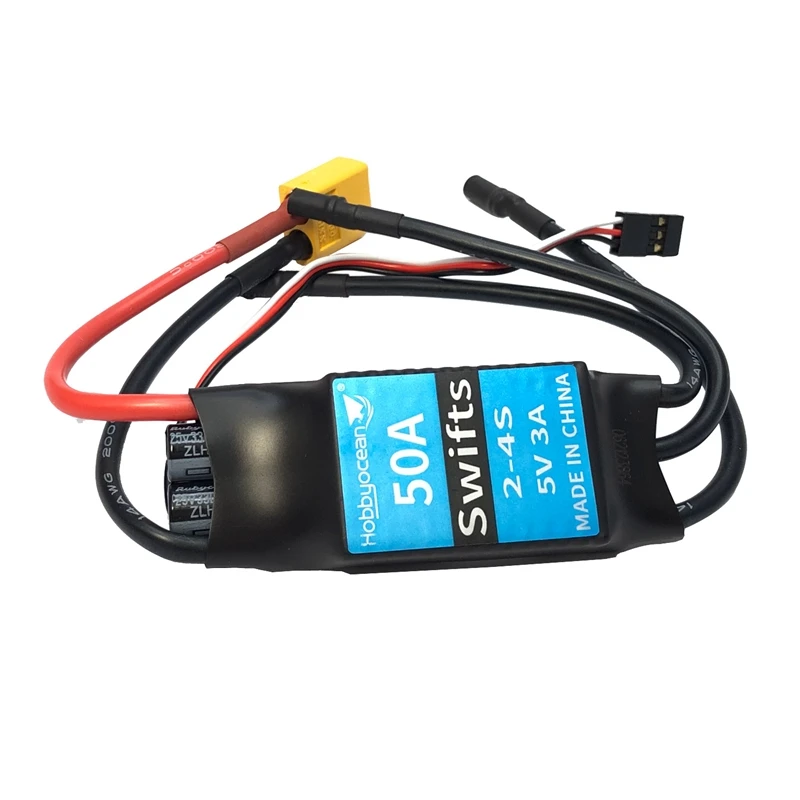 

Hobbyocean 50A ESC Speed Controler XT60 Plug for RC FPV Quadcopter RC Airplanes Helicopter Drone Model Spare Parts,1