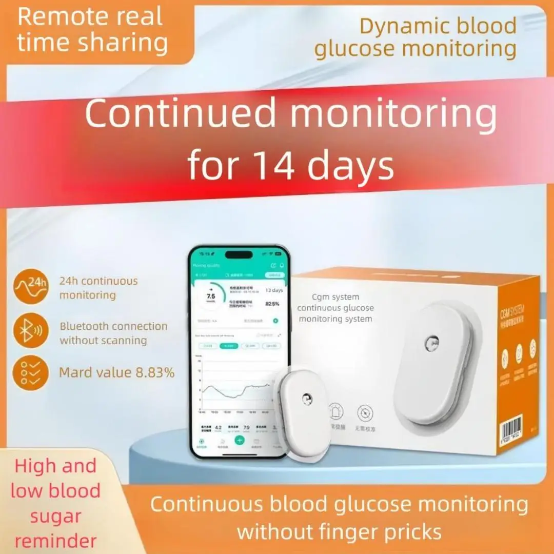 Фото Датчик динамического мониторинга уровня глюкозы Freestyle Libre CGM может непрерывно контролировать уровень глюкозы в течение 24 часов №5