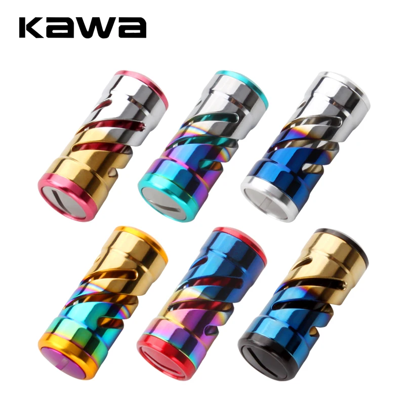 

Kawa New Fishing Reel Handle Knob Rainbow Color Titanium Alloy Suit For Daiwa And Shimano Fishing Reel Accessory Handle Knob DIY